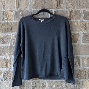 Eileen Fisher Black Crew Neck Sweater